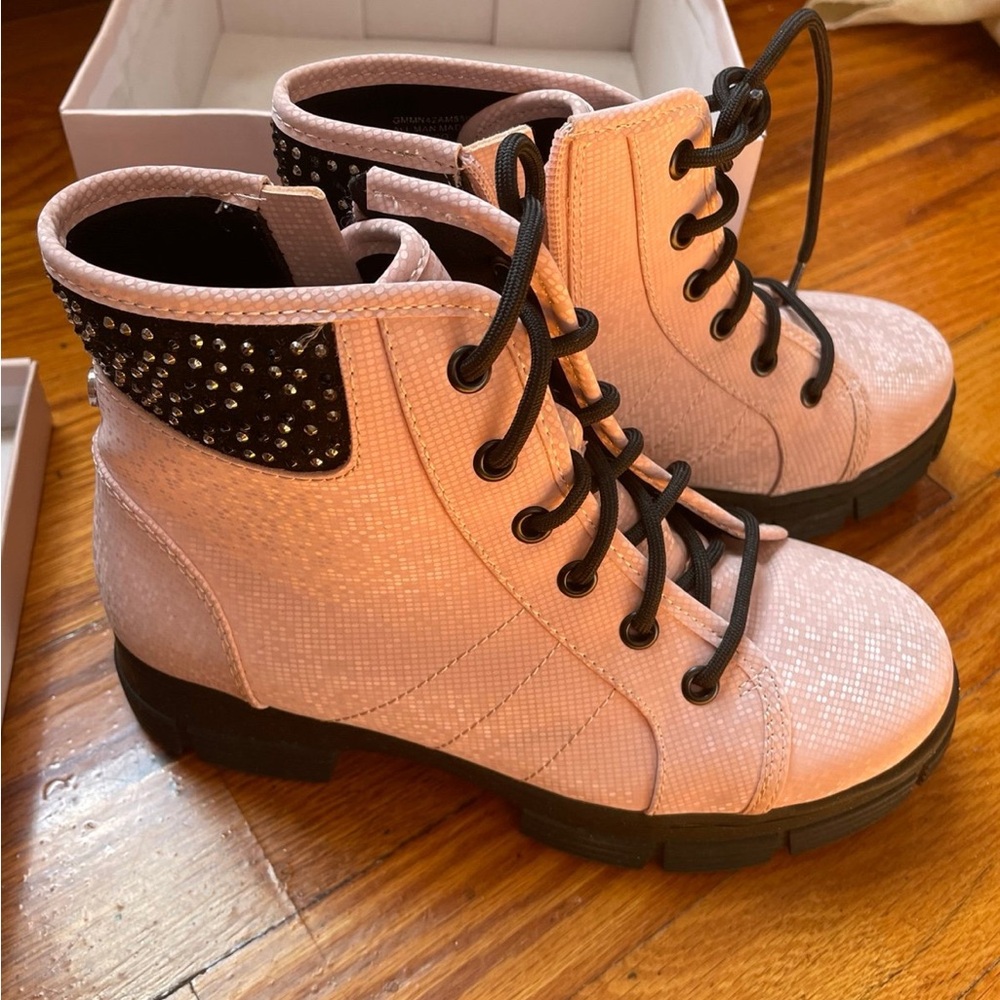 Stylish Pink Kids Boots